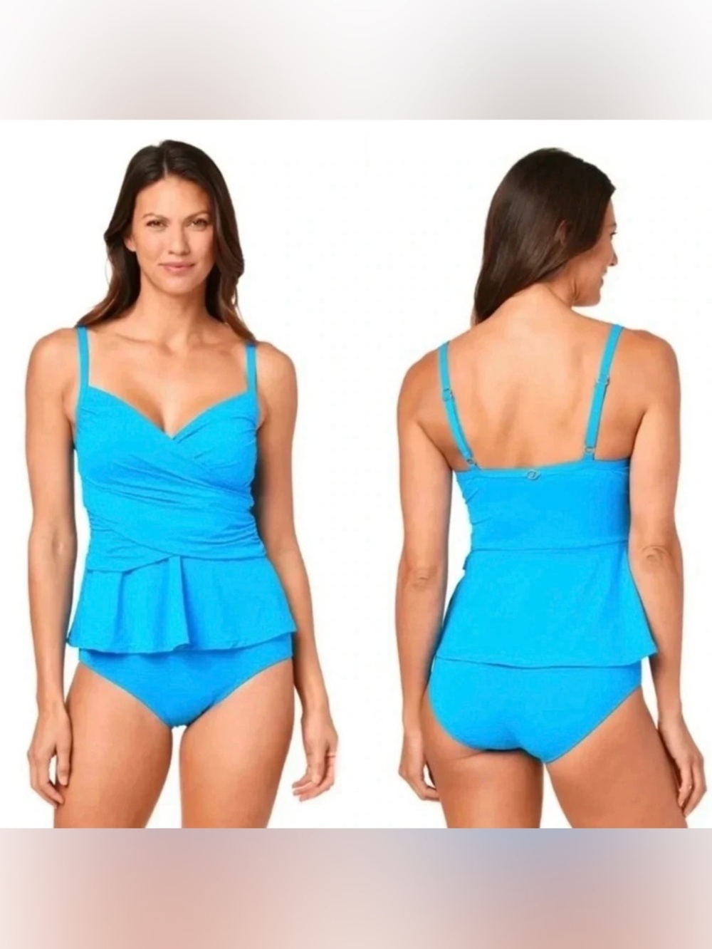 Jantzen Women's Solid Muse Tankini Top Bottom